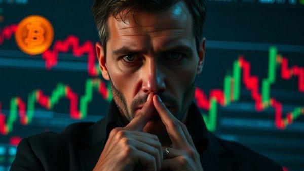 Changes in Bitcoin and cryptocurrency markets visualized with graphs and symbols.