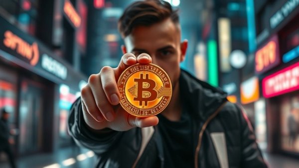 Futuristic digital coin launch theme for biggest crypto launch of 2025.