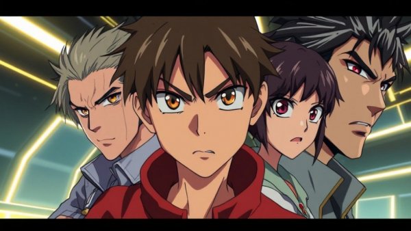 Jujutsu Kaisen Modulo anime characters with intense expressions.