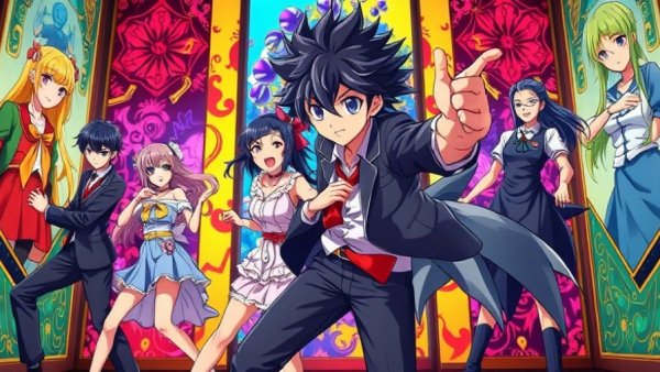 Anime characters in vibrant panels for January 2026 anime releases.