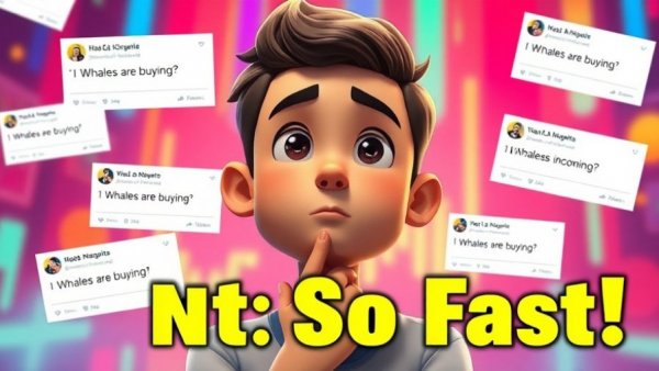 Bitcoin Whales Selling Analysis illustration with tweets and person contemplating