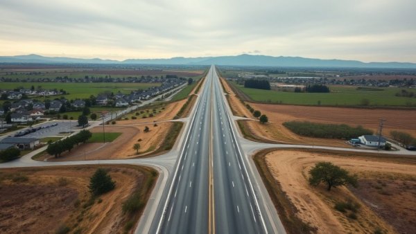 Newly constructed road in Kelowna, part of transportation projects 2026.