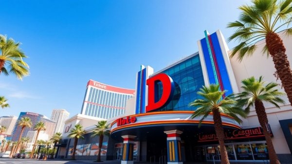View of The D Casino and Hotel in Las Vegas, ideal for Canadians traveling at par.