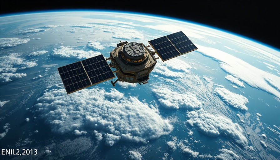 Orbiting Carbon Observatory satellite capturing Earth's atmosphere.