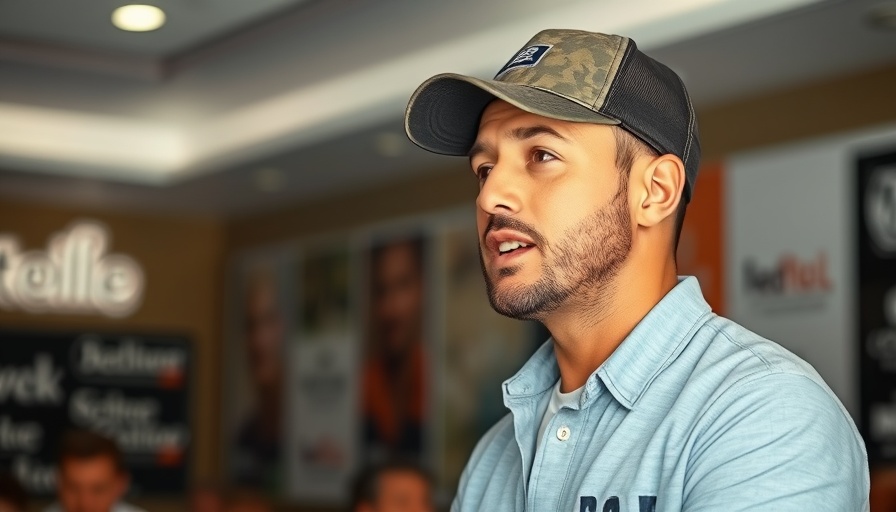 Impact of Jackson Hole on cryptocurrency discussed by cap-wearing speaker.