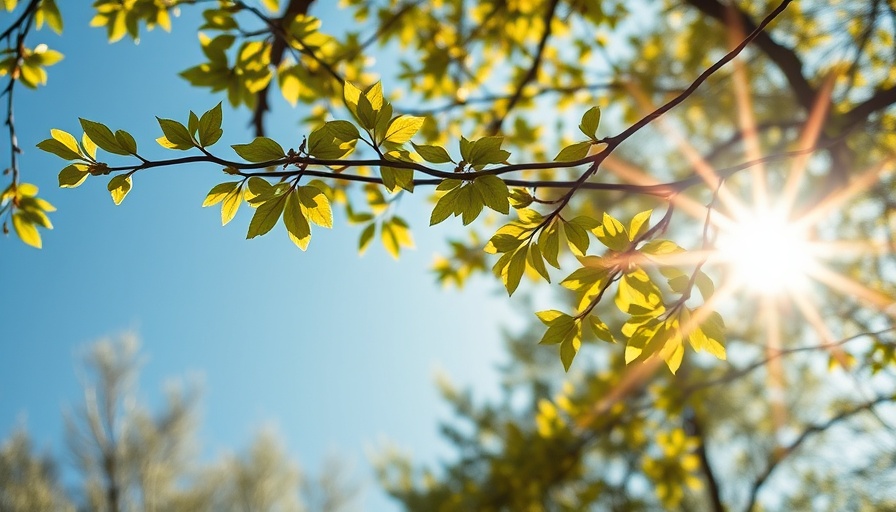Bright sun through branches, B.C. temperature records fall.