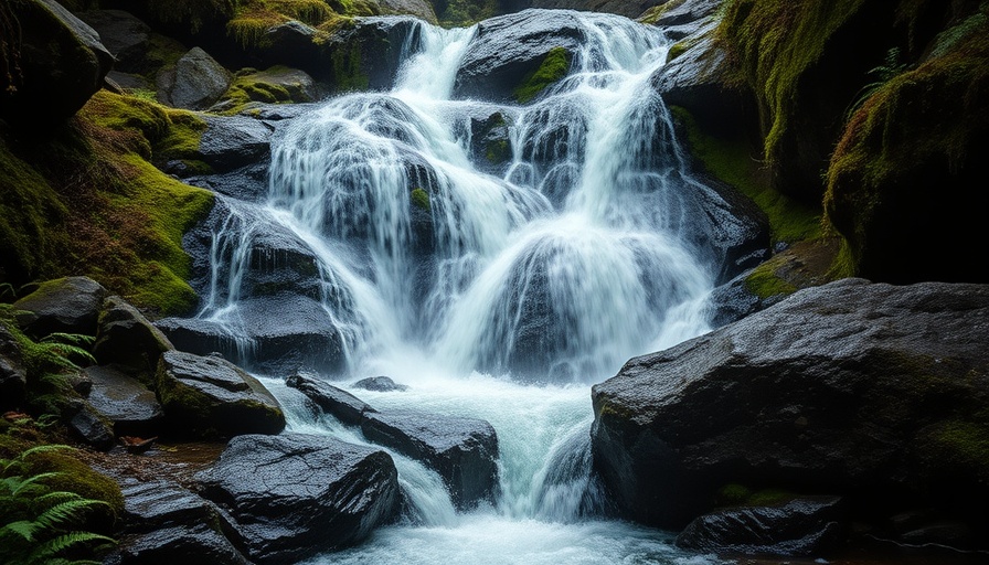 Waterfall in British Columbia forest showcasing hiking safety concerns