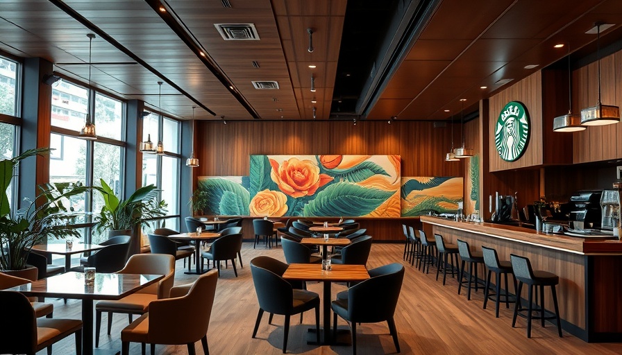 Modern Starbucks cafe renovations with wooden decor and ambient lighting.