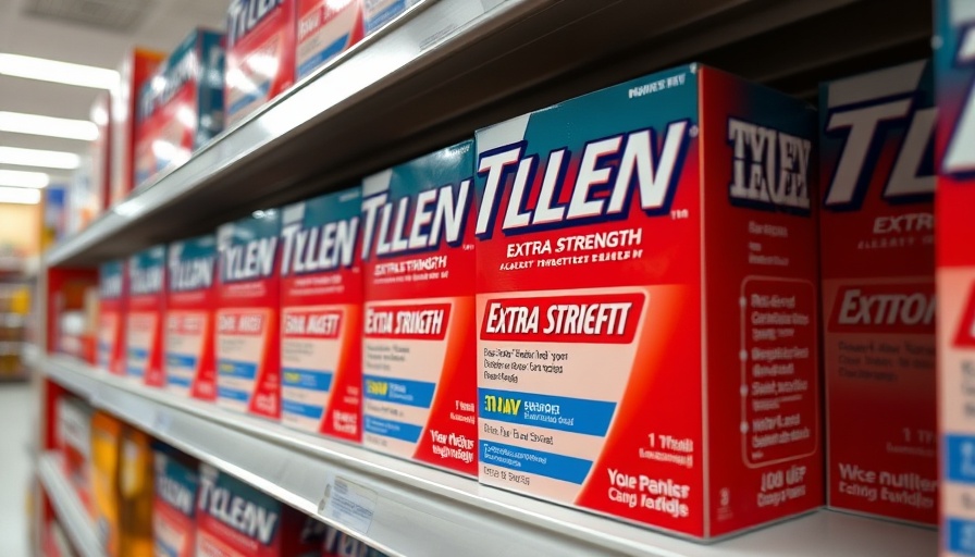 Tylenol boxes on the shelf amid Kenvue stock drops