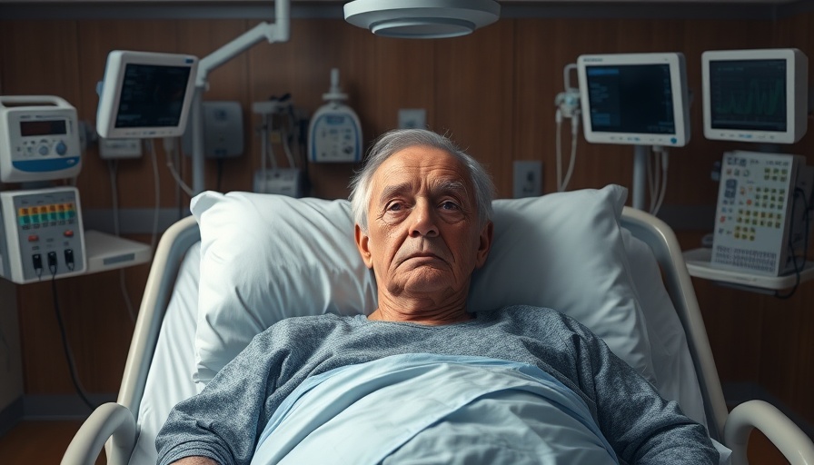 Elderly person in hospital bed amid a travel health insurance nightmare.