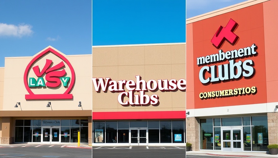Logos of Costco, Sam's Club, BJ's indicating warehouse club growth.