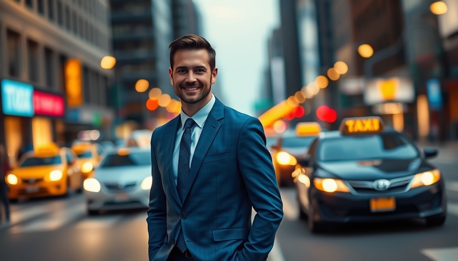 Confident man smiling in city street during Zerohash funding round.