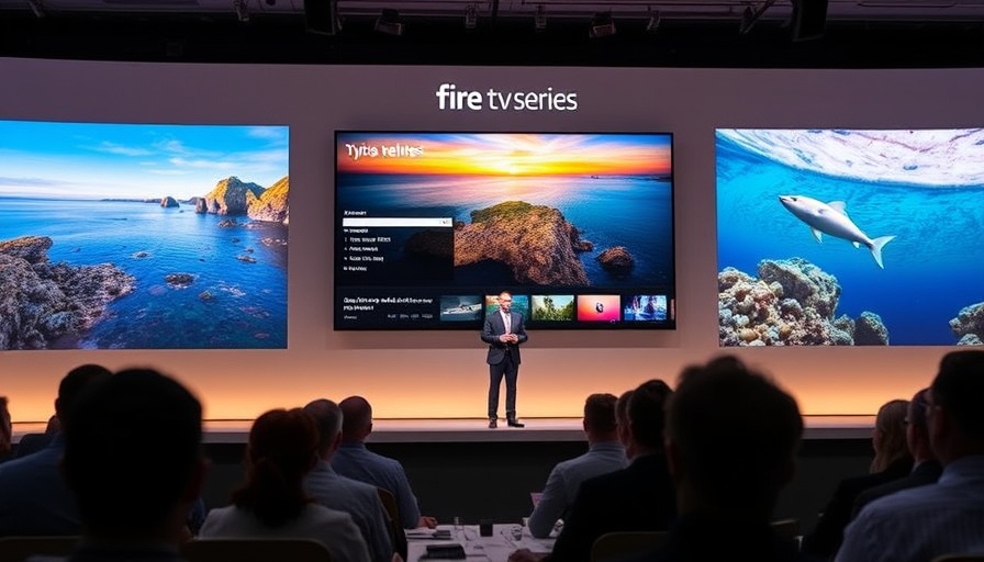 Amazon Fire TV Series presentation unveiling new lineup.