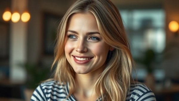 Hollywood Week hopeful in softly lit indoor setting.