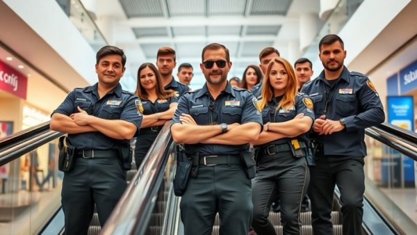 Dark comedy film Observe and Report security guards.