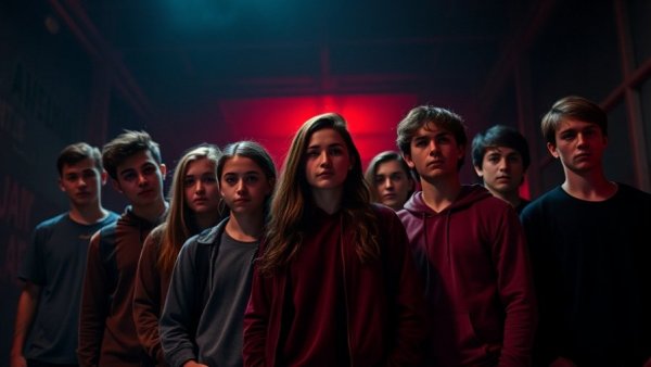 Stranger Things finale review: Group of determined teens in dark, dramatic setting.