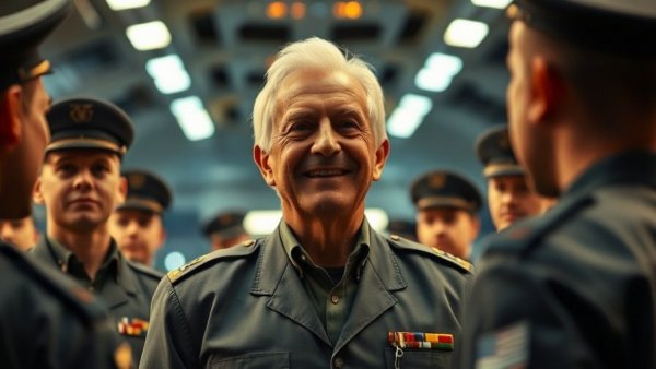 Starfleet Academy scene with diverse cadets.