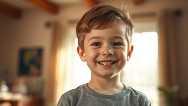 Young boy smiling indoors for Keyla Richardson American Idol audition.