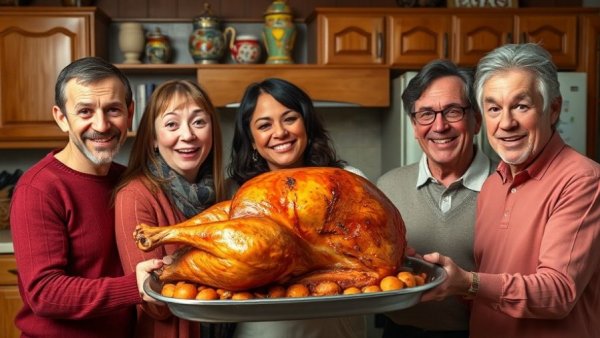 Everybody Loves Raymond cast with funny expressions in kitchen.