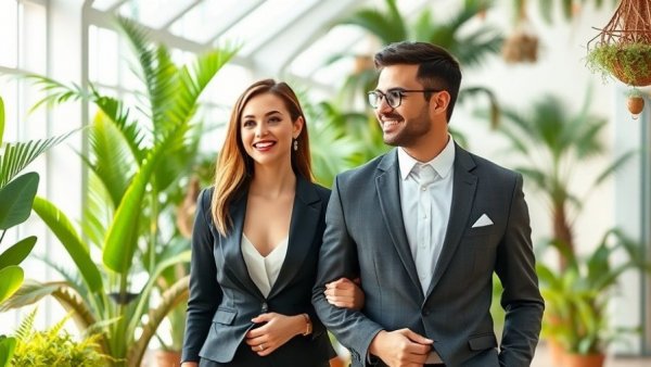 Elegant duo in formal wear in a garden setting, Maddox Drops Pitt Last Name context.