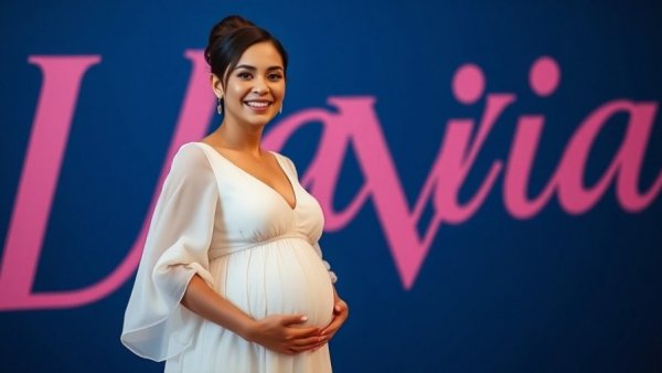 Being Pregnant in Your 40s: Smiling woman at an event.