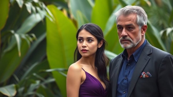 American Idol Premiere scene with elegant woman in purple dress.