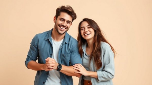 American Idol live shows young duo playful interaction.