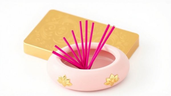 Elegant Melanie Martinez incense kit with colorful sticks and pink holder.