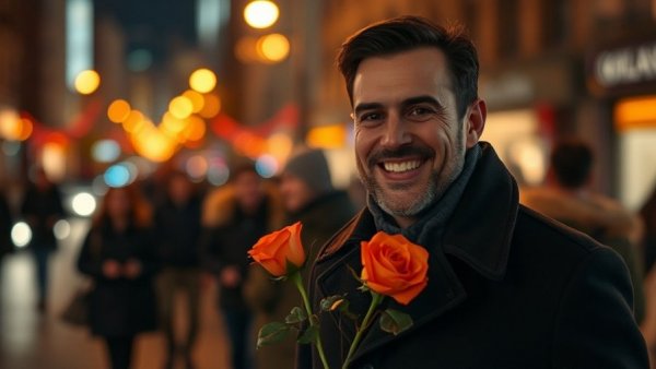 Joyful man in night setting from Lupin Netflix Heist Series