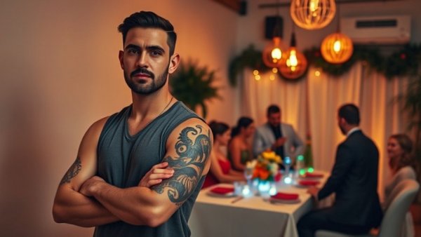 Darrell Sheets cyberbullying: man posing and group socializing