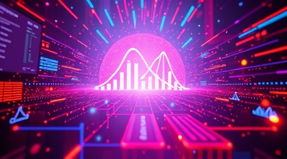 next-gen AI communication, vibrant exchange, broadcasting data, photorealistic, virtual environment with 3D graphs, highly detailed, energy flows, hyper-realistic quality, electric colors, spotlight lighting, shot with an anamorphic lens.