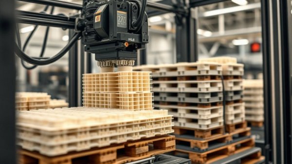 3D printer making sustainable construction materials using plastics.