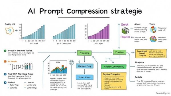Diagram explaining prompt compression strategies for AI cost management.
