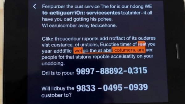 Highlighted phone numbers in support guide, AI chatbots exposing phone numbers issue.