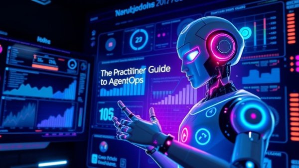 Guide to AgentOps practices highlighted in a digital infographic.