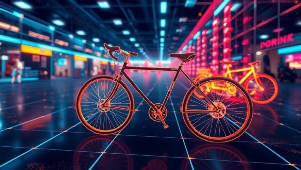 AI memory framework for robots visualizing bicycle recognition in a digital space.