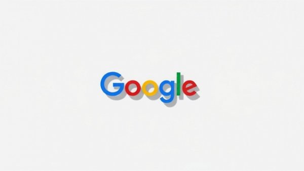 Colorful Google logo on white background