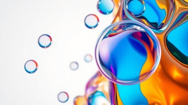 Colorful abstract oil bubbles representing Brand Fundamentals in AI.