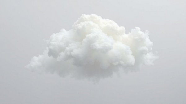 Fluffy cloud above mirror demonstrating conceptual flock surveillance rules.