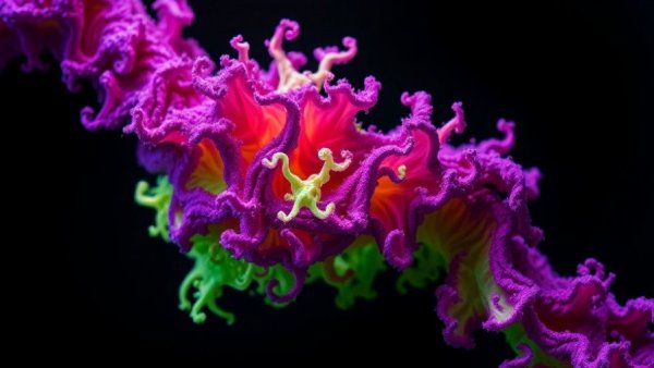 Colorful organic structure symbolizing AI self-improvement.