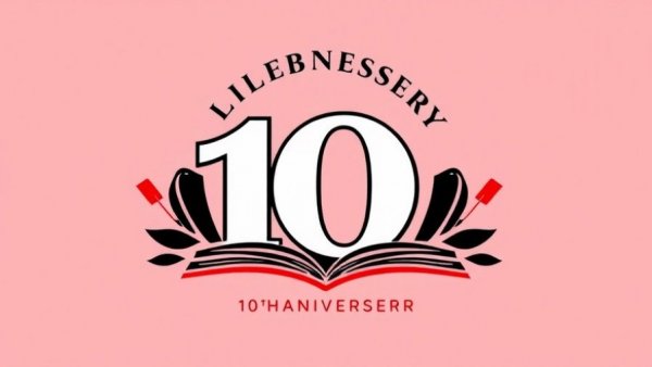 Expanding literary outreach at MIT Reads 10th anniversary logo.