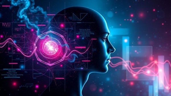 Futuristic abstract art showing tech promises and biotech advancements