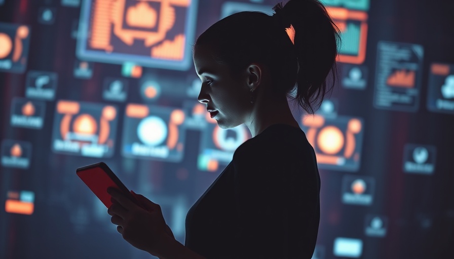 Falcon 3 futuristic display with digital screens and tablet.