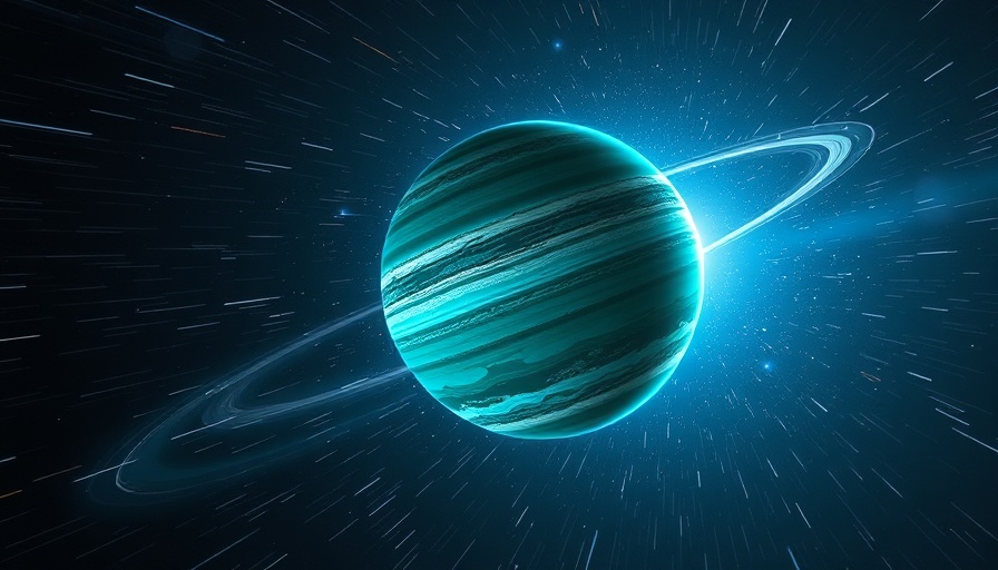 Fastest-moving exoplanet system in a vibrant cosmic scene with motion streaks.