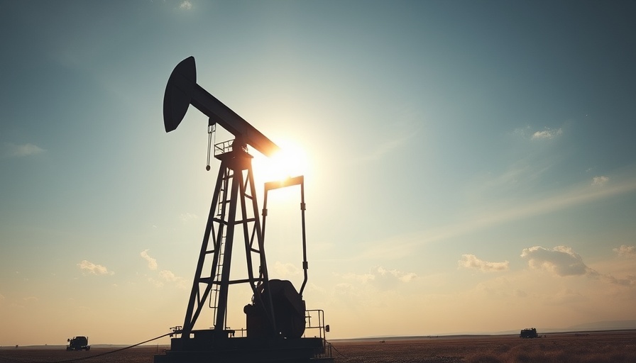 Oil pump jack operating at sunset, symbolizing the role of oil and gas in climate technology.