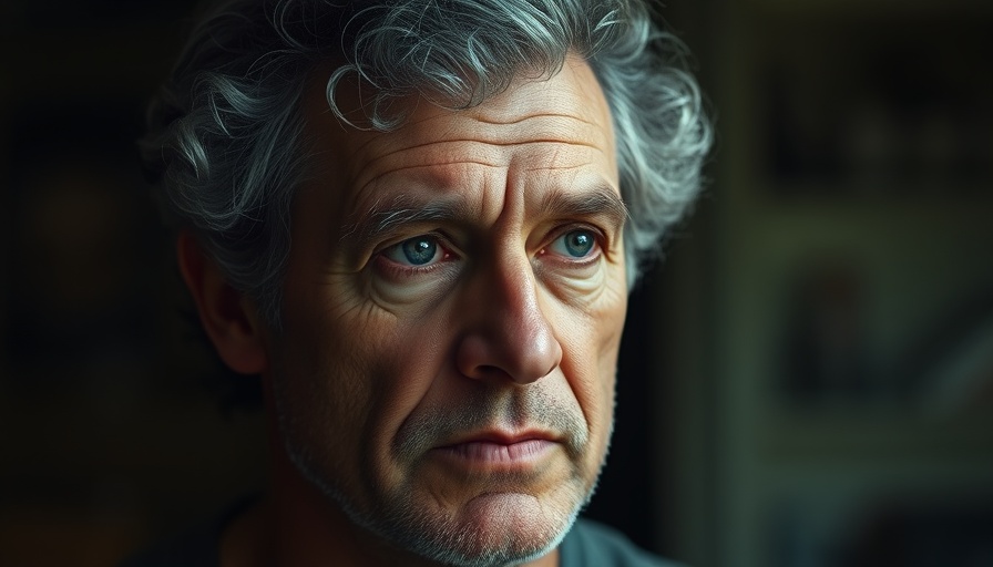 Thoughtful mature man with curly hair, Palantir Technologies CEO.