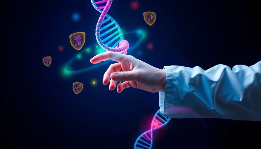 Illustration of DNA interaction in AI RNA vaccine development.