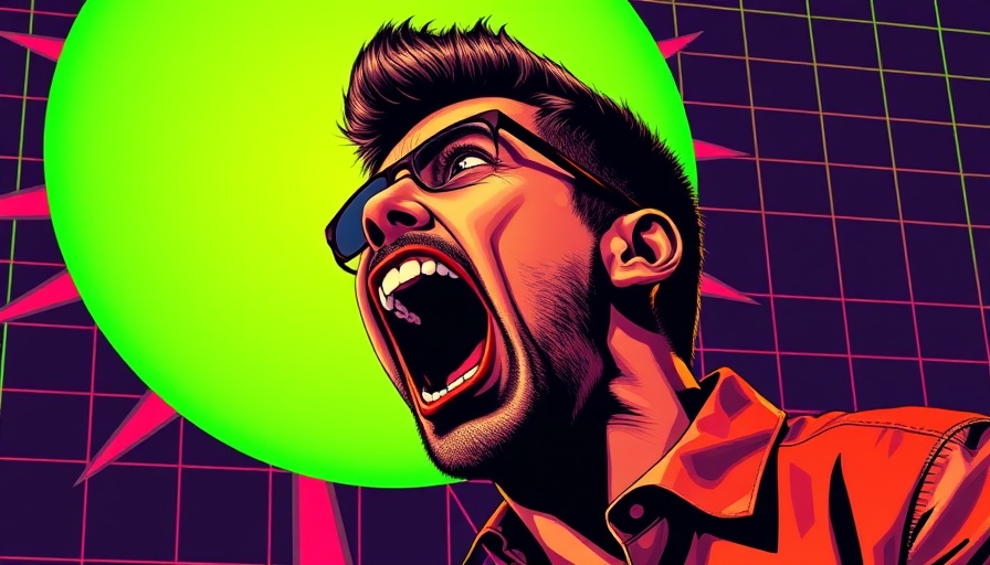 Illustration depicting Trump's Anti-Science Agenda in bold colors