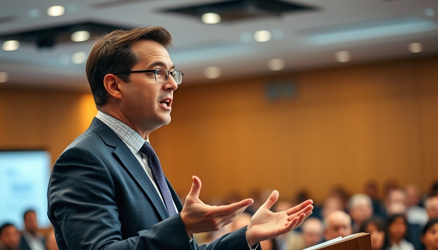 Tech CEOs Victims of Their Own Success, businessman speaking at event.