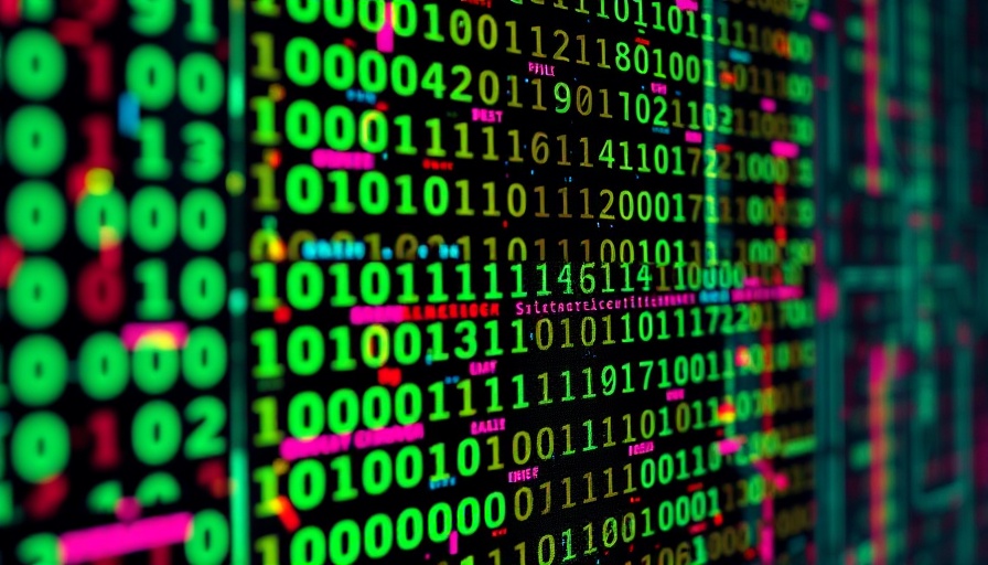 Abstract digital glitch art illustrating AI-generated ransomware.